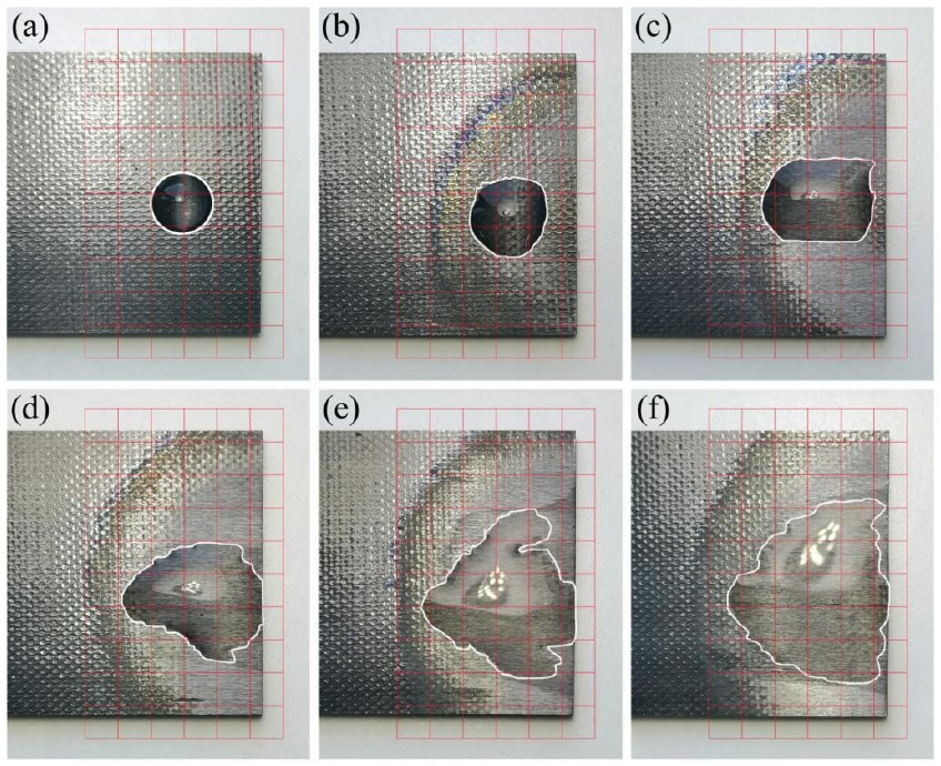 不同等離子體處理時(shí)間下水滴在CFRP表面的擴(kuò)散情況